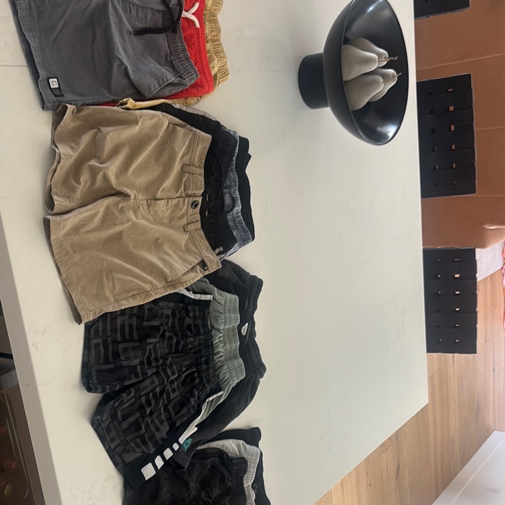 Kids Tan and Black Shorts Set